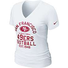 Nike San Francisco 49ers Womens Team Established T Shirt    