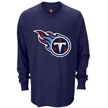 Tennessee Titans Mens Big & Tall Custom Long Sleeve T Shirt    