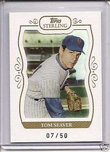 2008 Topps Sterling #92 (TS2) Tom Seaver #07/50 white  