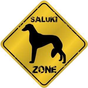  New  Saluki Zone   Old / Vintage  Crossing Sign Dog 