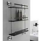 Toscanaluce by Nameeks Shelf Unit with Rails and Chrome Mounting 