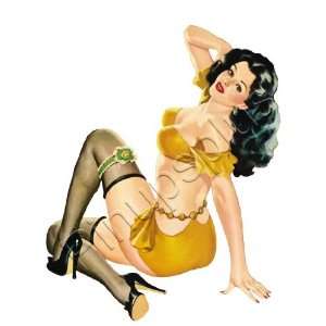  Sexy Vintage Pinup Garters & Stockings Decal S342 Musical 