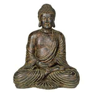    Large 17 High Cast Resin Sitting Happy Buddha