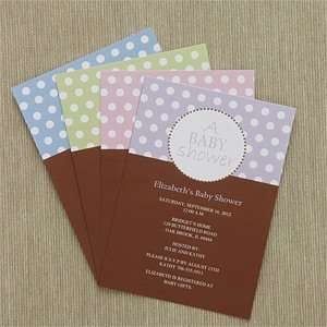  Personalized Baby Shower Invitations   Polka Dots Health 