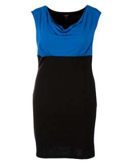 Blue Pattern (Blue) Inspire Cowl Neck Dress  243131649  New Look