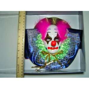  Ceramic Clown Mask for Wall   402 D 