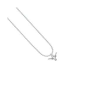  Mini Longhorn Head Outline Ball Chain Charm Necklace 