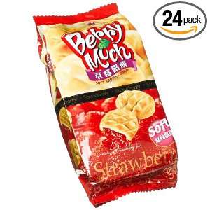 Mei Berry Much Soft Cookie Strawberry, 4.76 Ounce Unit (Pack of 24 