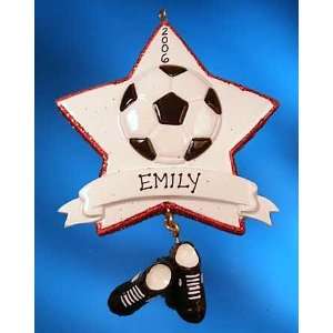 Personalized Soccer Star Ornament by Ornaments with Love  