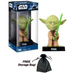  Yoda Bobble Head w/Free Storage Bag Toys & Games