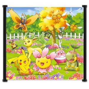  Pokemon Anime Fabric Wall Scroll Poster (17x16) Inches 