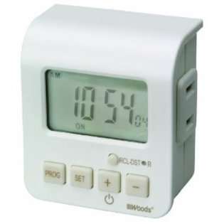 Woods 50010 Indoor 24 Hour Digital Outlet Timer 