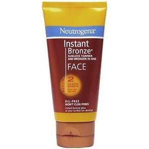Neutrogena Instant Bronze Sunless Tanner and Bronzer in One for Face 