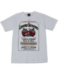 Lynyrd Skynyrd white T shirt Whiskey Southern Rock tee [Apparel]