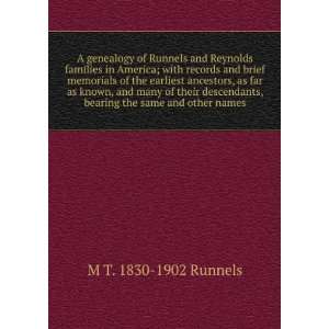 A genealogy of Runnels and Reynolds families in America 