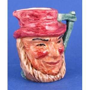 Artone pottery hand painted miniature toby jug creamer Uncle Tom 