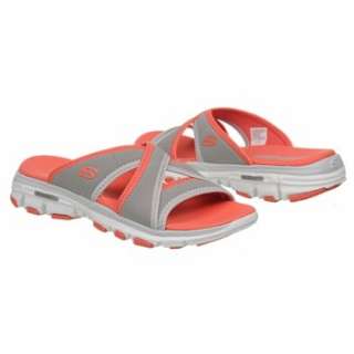 Womens Skechers Bravos Outshine Grey/Coral Shoes 