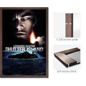  Slate Framed Shutter Island Poster Movie Leo Dicaprio 