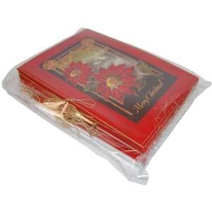  Christmas Poinsettia 5 x 7 Card Value Pack Health 