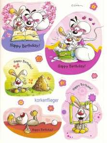 Bibombl Sticker *Happy Birthday* Diddl Sticker (15)  