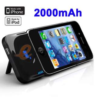 2000mAh External Battery Backup Power Charger for iPhone 4 4s iPhone 