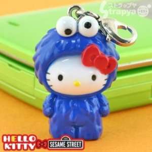 com Hello Kitty x Sesame Street Fastener Mascot (Cookie Monster Kitty 