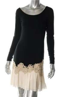 Bailey 44 NEW Black Casual Dress Embroidered Sale M  