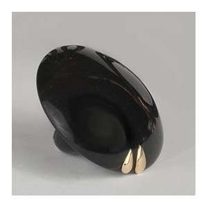  Italian Black Horn Mushroom Ring (6.5) Jewelry