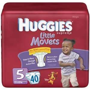 Huggies Supreme Diapers Little Movers Mega Pack Size 5   2 Pack