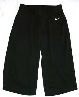 Nike performance black capri cropped pants womens size Medium M 