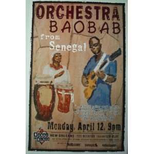    Orchestra Baobab HOB New Orleans African Gig Poster