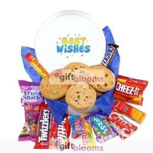  Best Wishes Snack Tin of Goodies Cookie Bouquet   6 