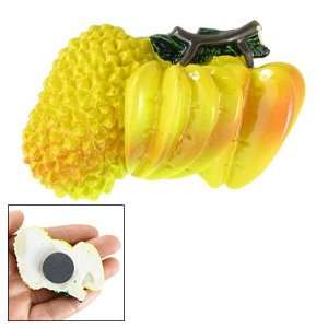  Amico Carambola Durian Shape Yellow Resin Magnetic Sticker 