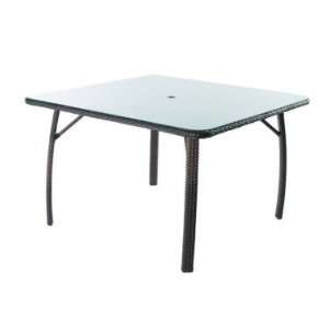 Domus 670323 Aurora Square Dining Table with Glass Top Domus Ventures 