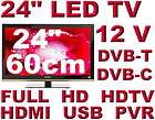 Enox 24 LED Fernseher 12V Full HD DVB C DVB T Tuner USB PVR 12 Volt 