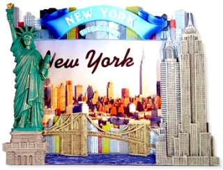 NEW YORK CITY Relief Bilderrahmen groß,22 cm,Souvenir  