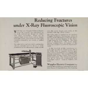   Fluoroscope X RAY Tube Table   Original Print Ad