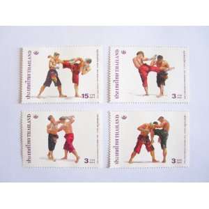  Beautiful Muay Thai Stamps in 2003 Unused 