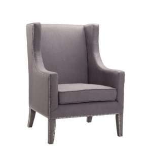    Accent Seating Collection Wingback Chair Dark Grey