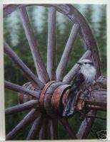 Darren HALEY Giclee CANVAS Whiskeyjack Gray Canada Jay  