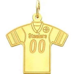   Gold NFL Pittsburgh Steelers Football Jersey Charm