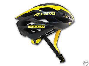 Giro Saros Helmet Matte Black Yellow Livestrong Small  