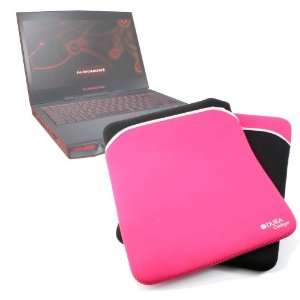 Splash Resistant Reversible Black And Pink Laptop Case For 