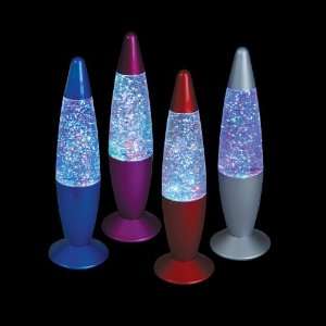  GLITTER NOVELTY LAMP (BURGUNDY) Toys & Games