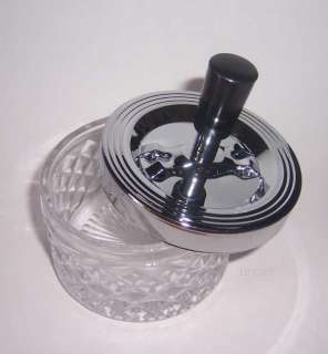 Drehascher Aschenbecher Schleuderascher Glas 9,5 cm  