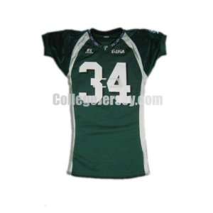 Green No. 34 Game Used Tulane Russell Football Jersey  