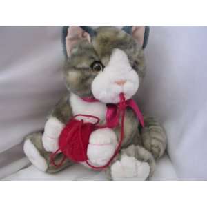  Cat Kitten Kitty Plush Toy with Yarn 11 Collectible 