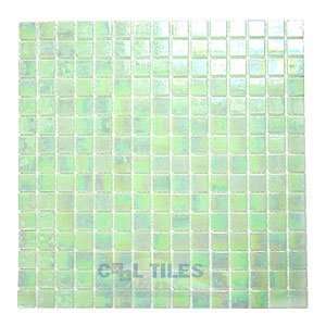  Luster 3/4 glass tile in pear 12 7/8 x 12 7/8 mesh 
