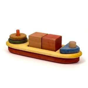  Wooden Boat Stacking Puzzle Toys & Games