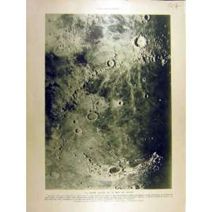  1930 Moon Craters Sea Galaxy Copernic French Print
